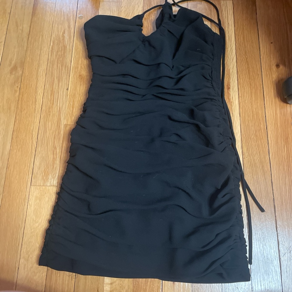 Black Zara mini tight dress